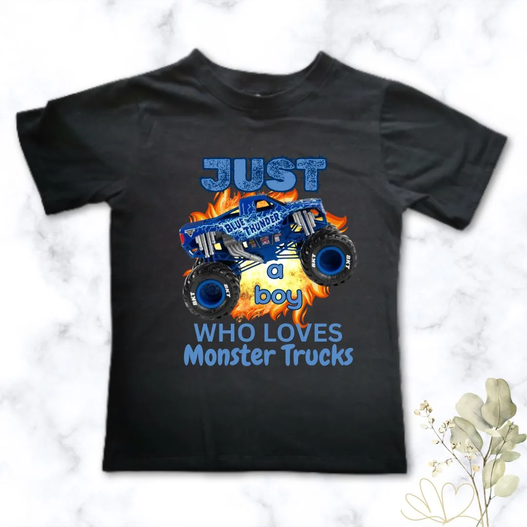 Blue Thunder Racer Tee | Custom Printed Kids T-Shirt for Boys