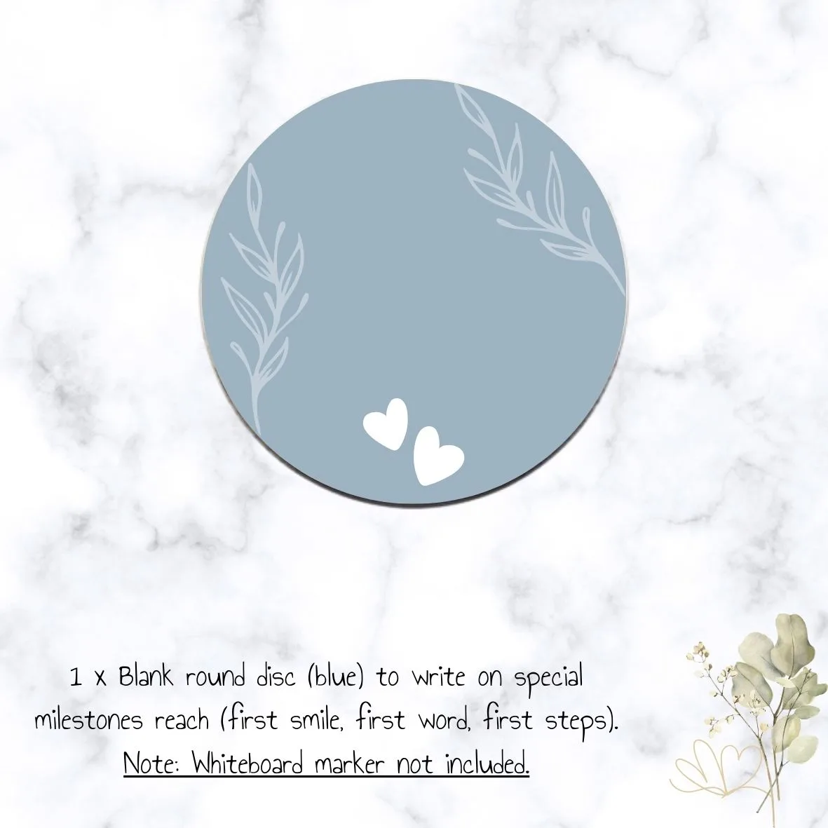 Blank blue Milestone Disc for special Milestones