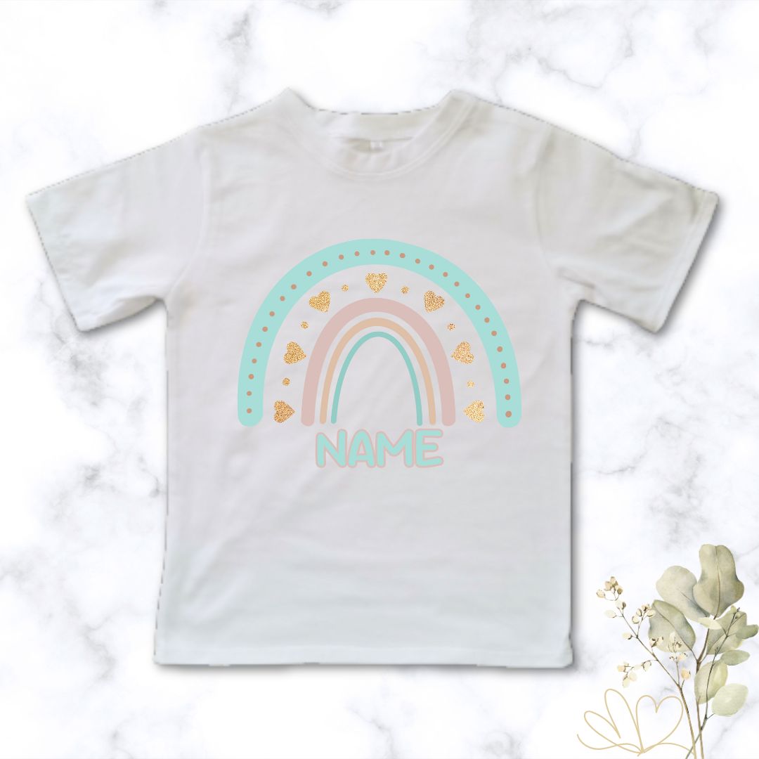 Rainbow Love | Custom Printed Kids T-Shirt