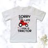 Printed kids t-shirt for little tractor lovers