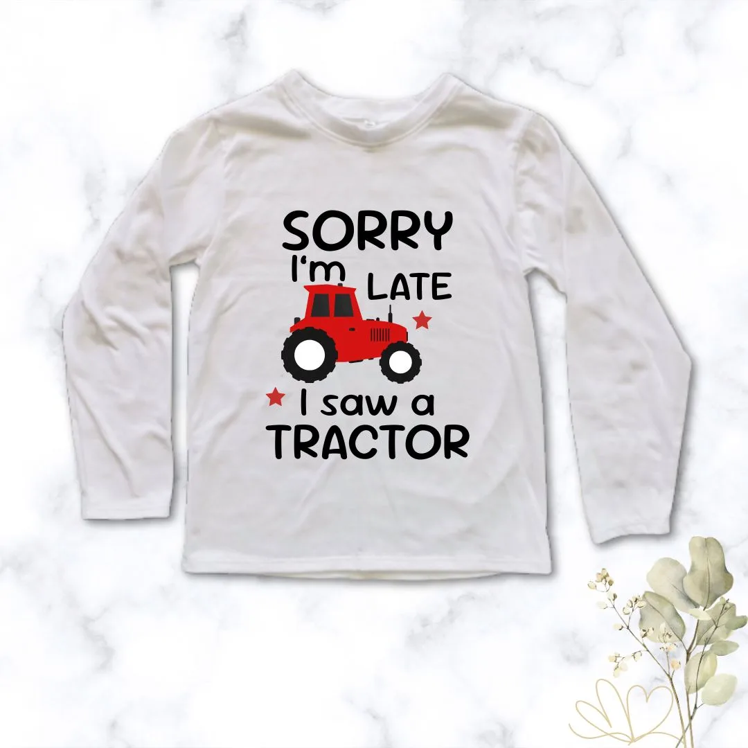 Printed kids t-shirt for little tractor lovers