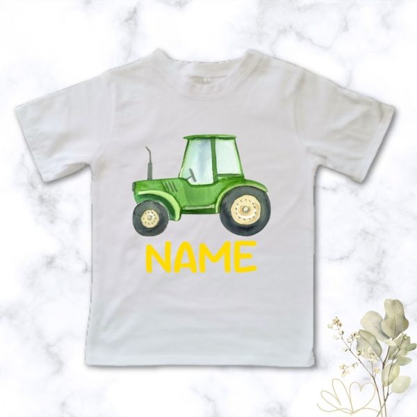 Alternative view of Little Tractor Driver | Custom Printed Kids T-Shirt