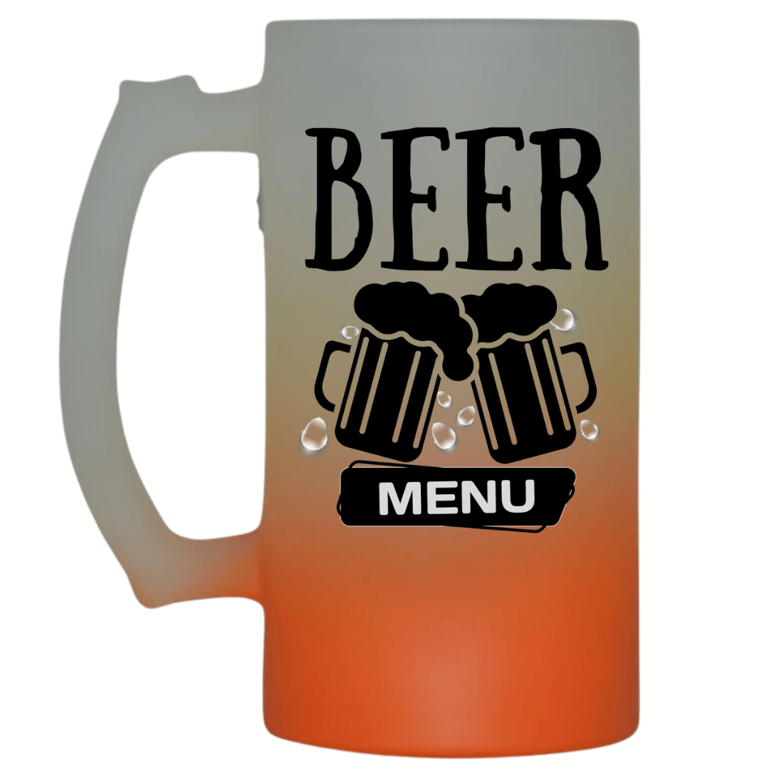 Beer Menu Frosted Beer Mug