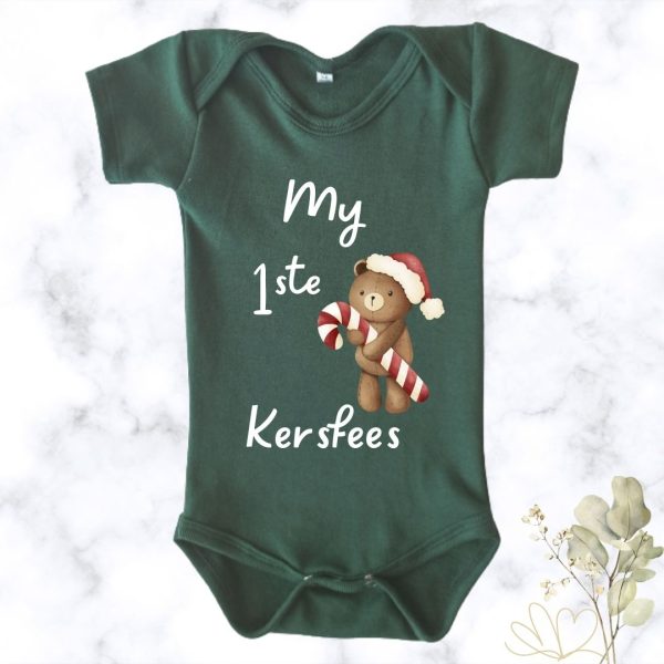 1st Christmas Bear | Custom Printed Onesie