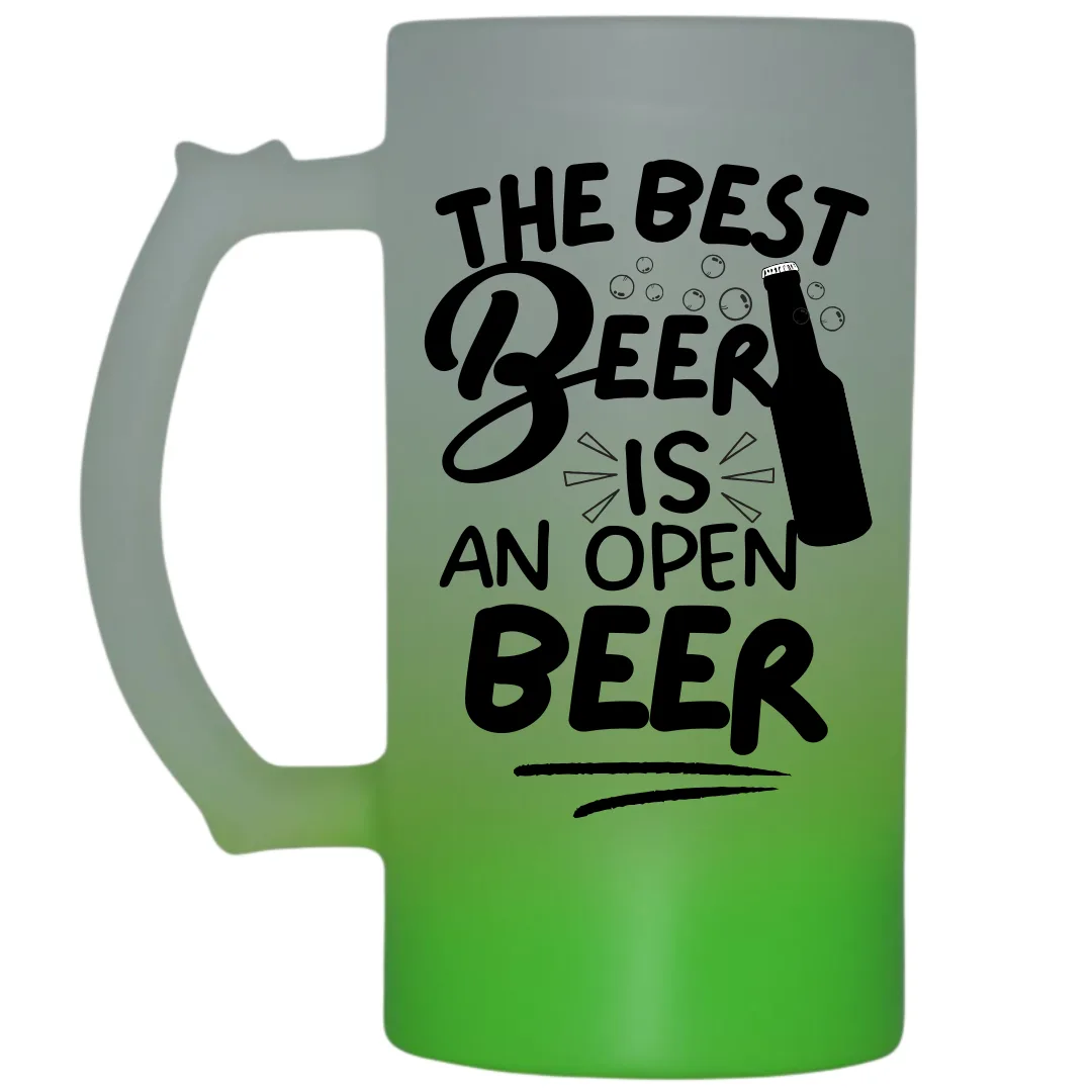 The Best Beer Is An Open Beer Frosted Beer Mug
