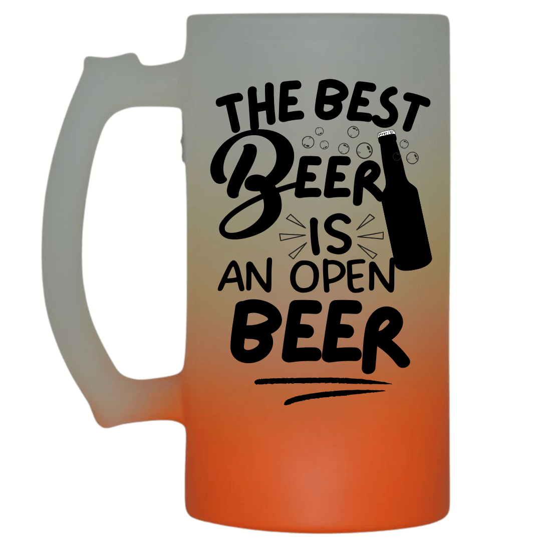 The Best Beer Is An Open Beer Frosted Beer Mug