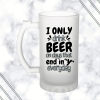 Days That End With 'Y' Frosted Beer Mug