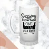 Surviving Fatherhood Frosted Beer Mug
