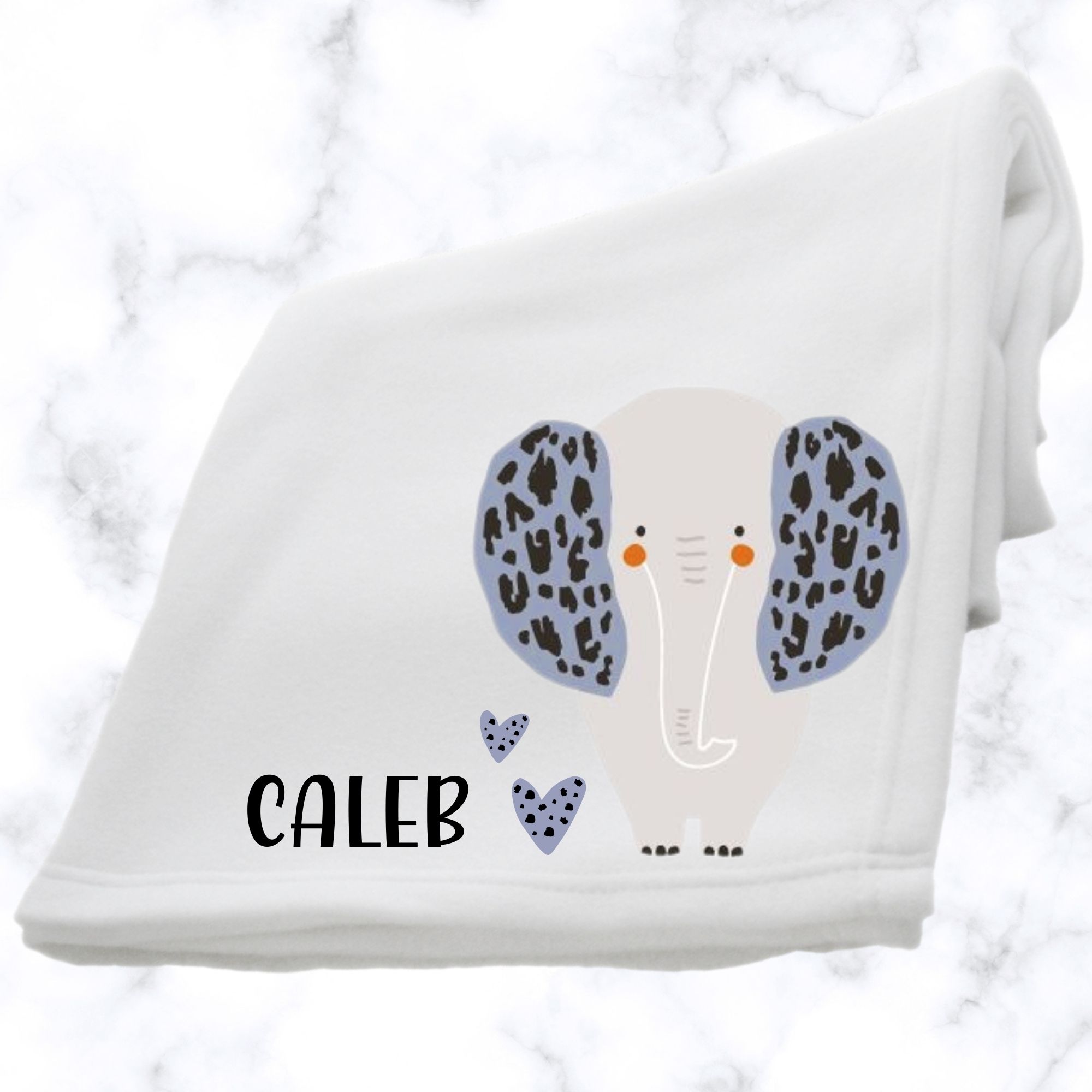 Elephant Fluffy Fleece Baby Blanket
