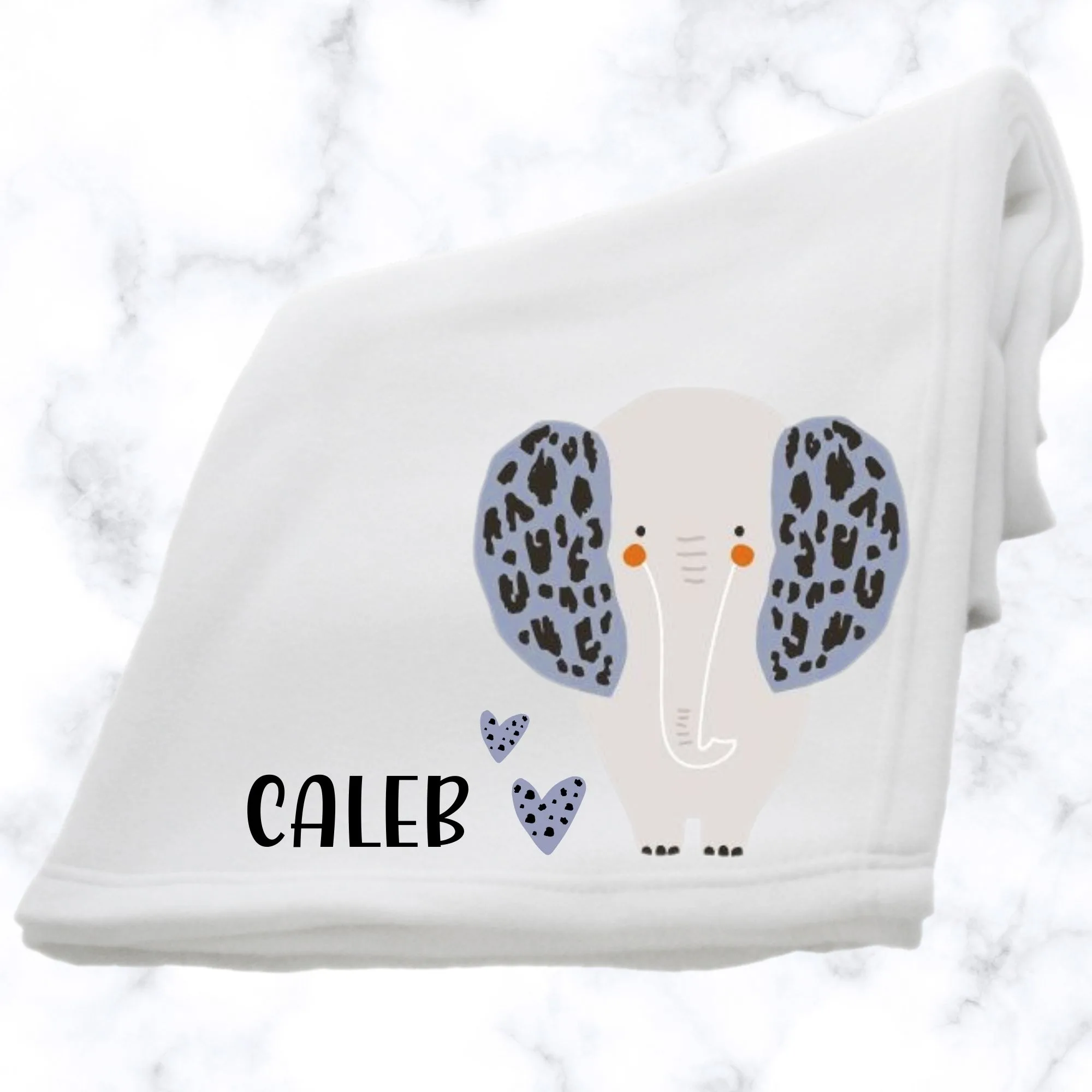 Elephant Fluffy Fleece Baby Blanket