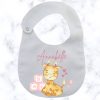 Baby Giraffe Round Baby Bib