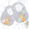 Baby Giraffe Round Bibs