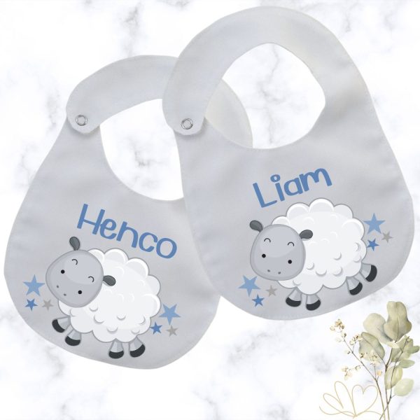 Little Lamb Round Baby Bib