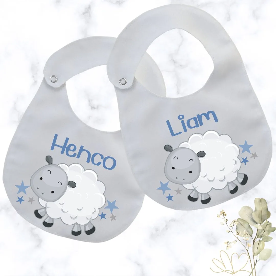 Little Lamb Round Baby Bib