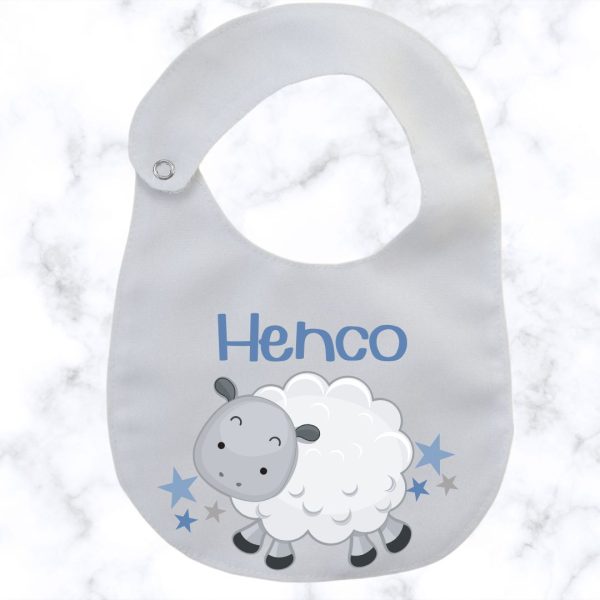 Little Lamb Round Baby Bib