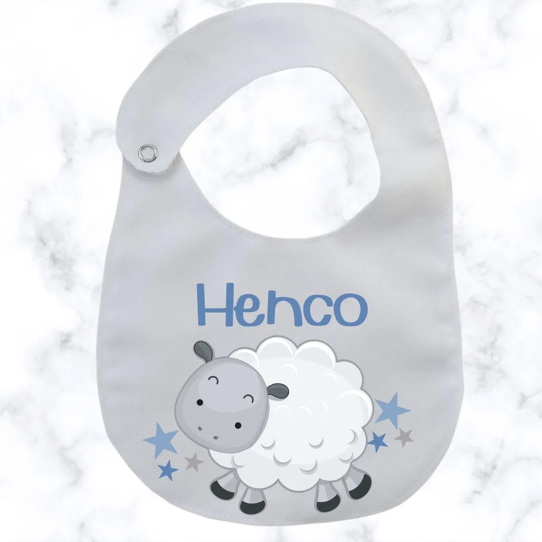 Little Lamb Round Baby Bib