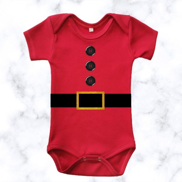 Little Santa Custom Printed Onesie
