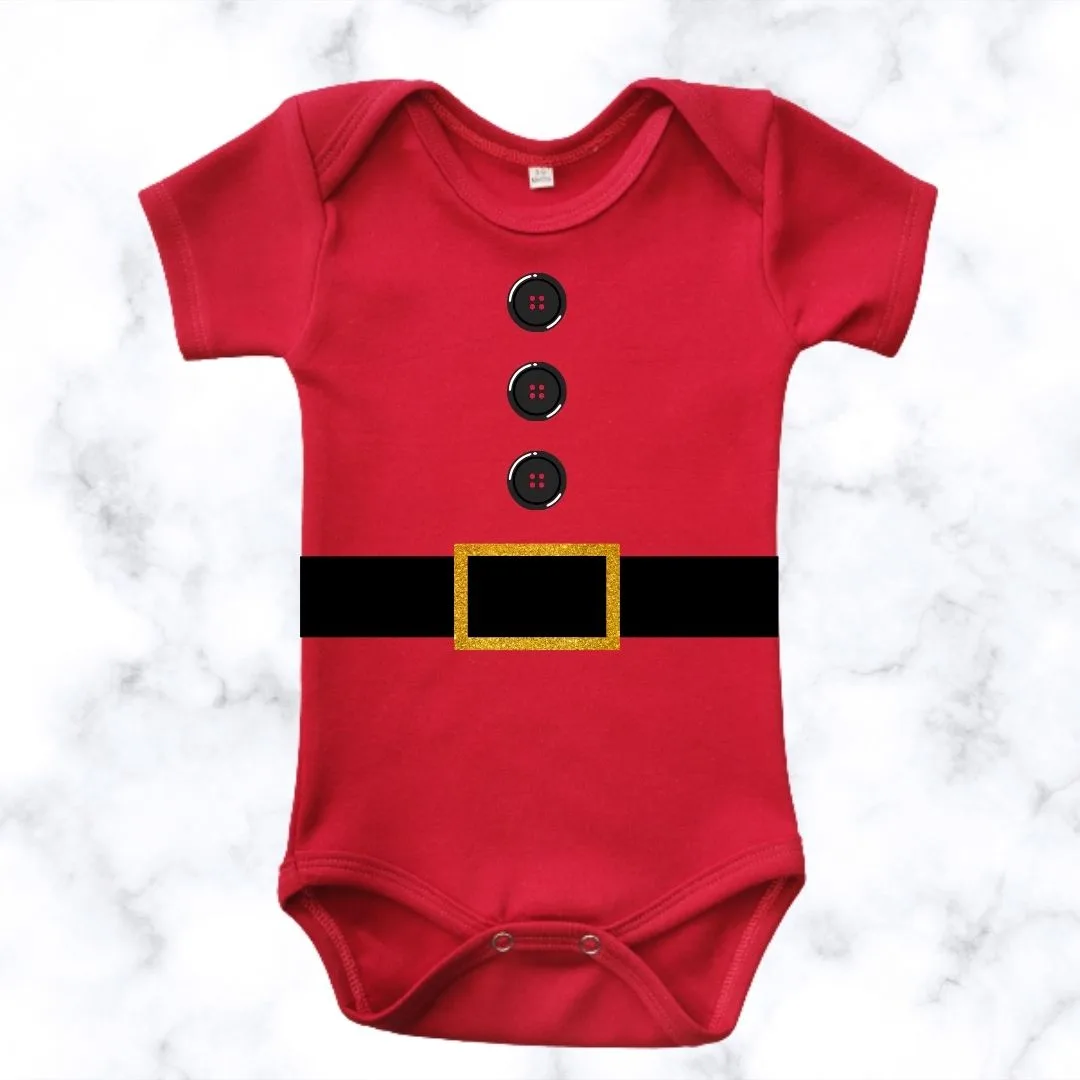 Little Santa Custom Printed Onesie
