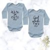 God made Two| Custom Printed Twin Onesies