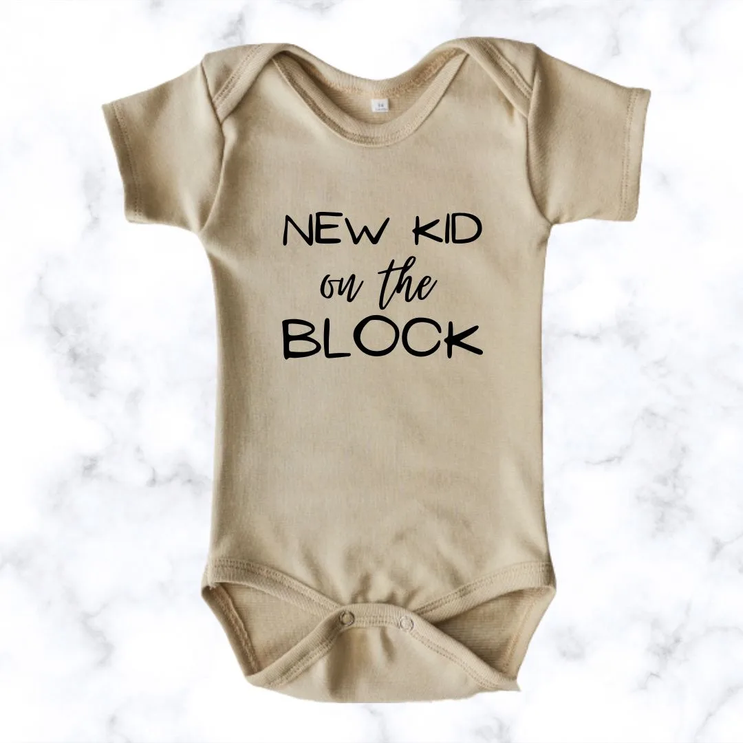 Baby Onesie 'New Kid On The Block' Print