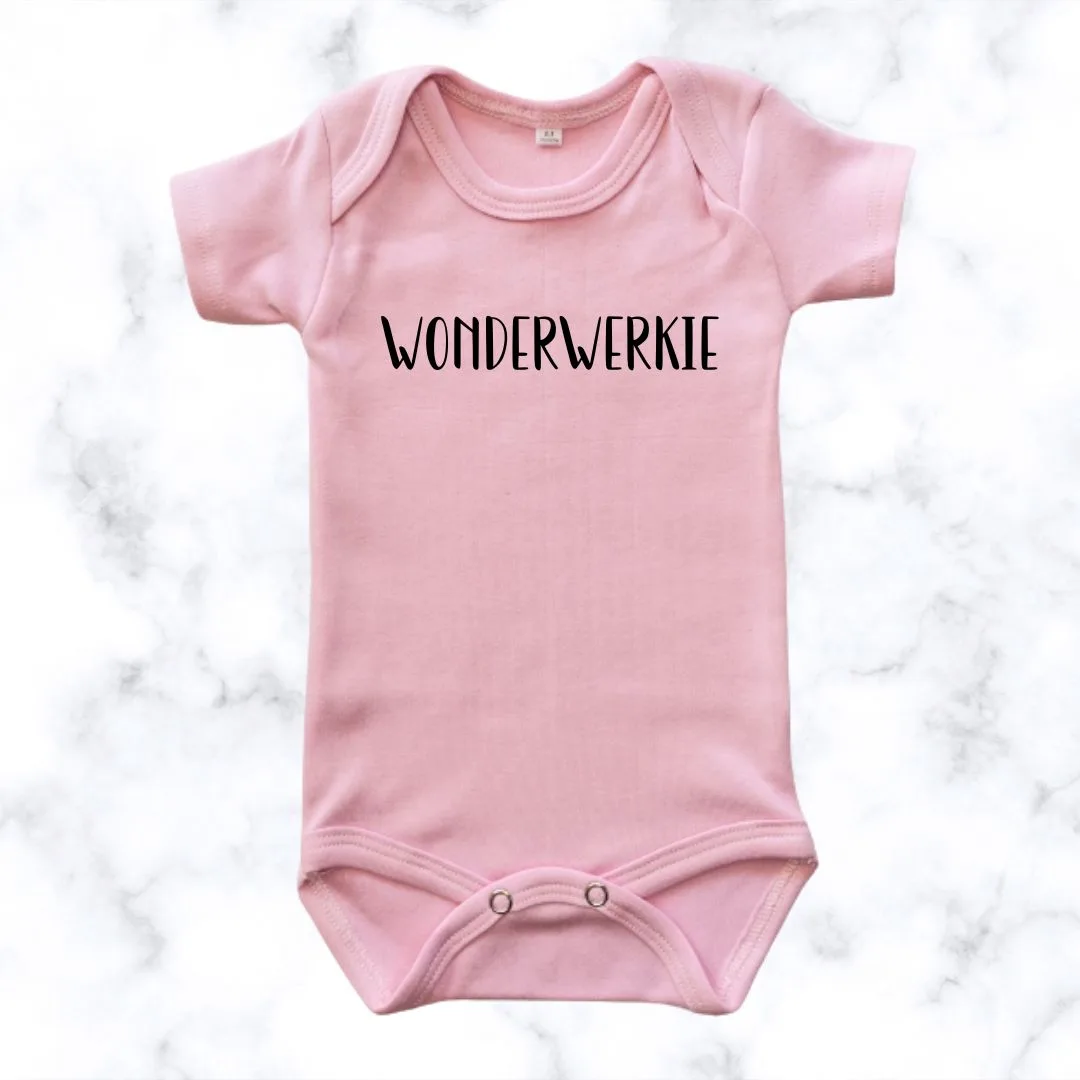 Baby Onesie with 'MIRACLE' Print – Soft Cotton Bodysuit