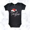 Custom Santa Hat Onesie | Custom Printed Onesie