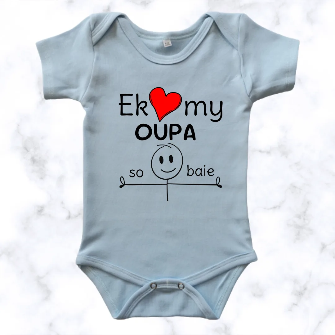 I love my Grandpa this much | Custom Printed Onesie - Image 5