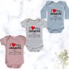 I love my Grandpa this much | Custom Printed Onesie