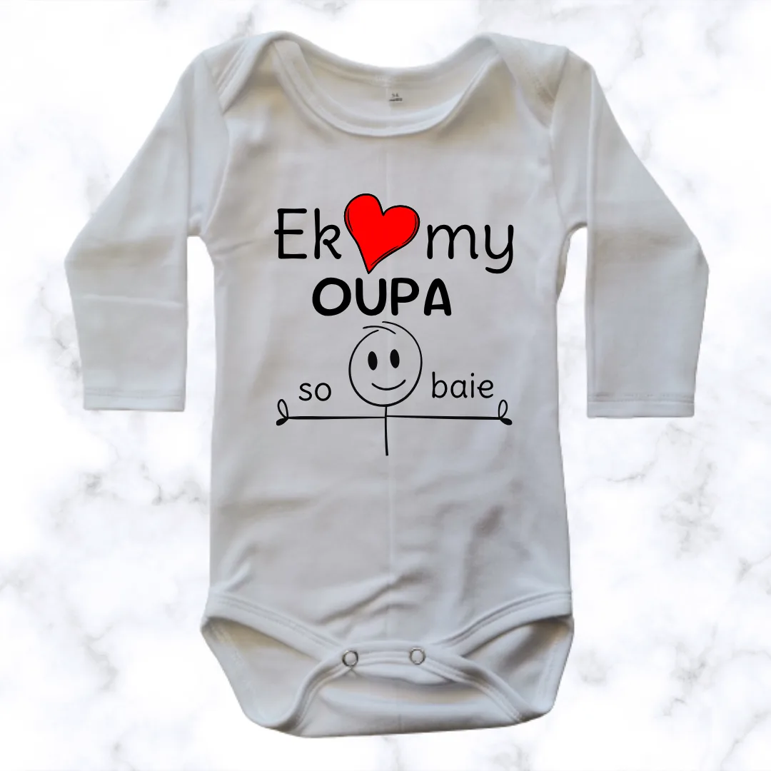 I love my Grandpa this much | Custom Printed Onesie - Image 6