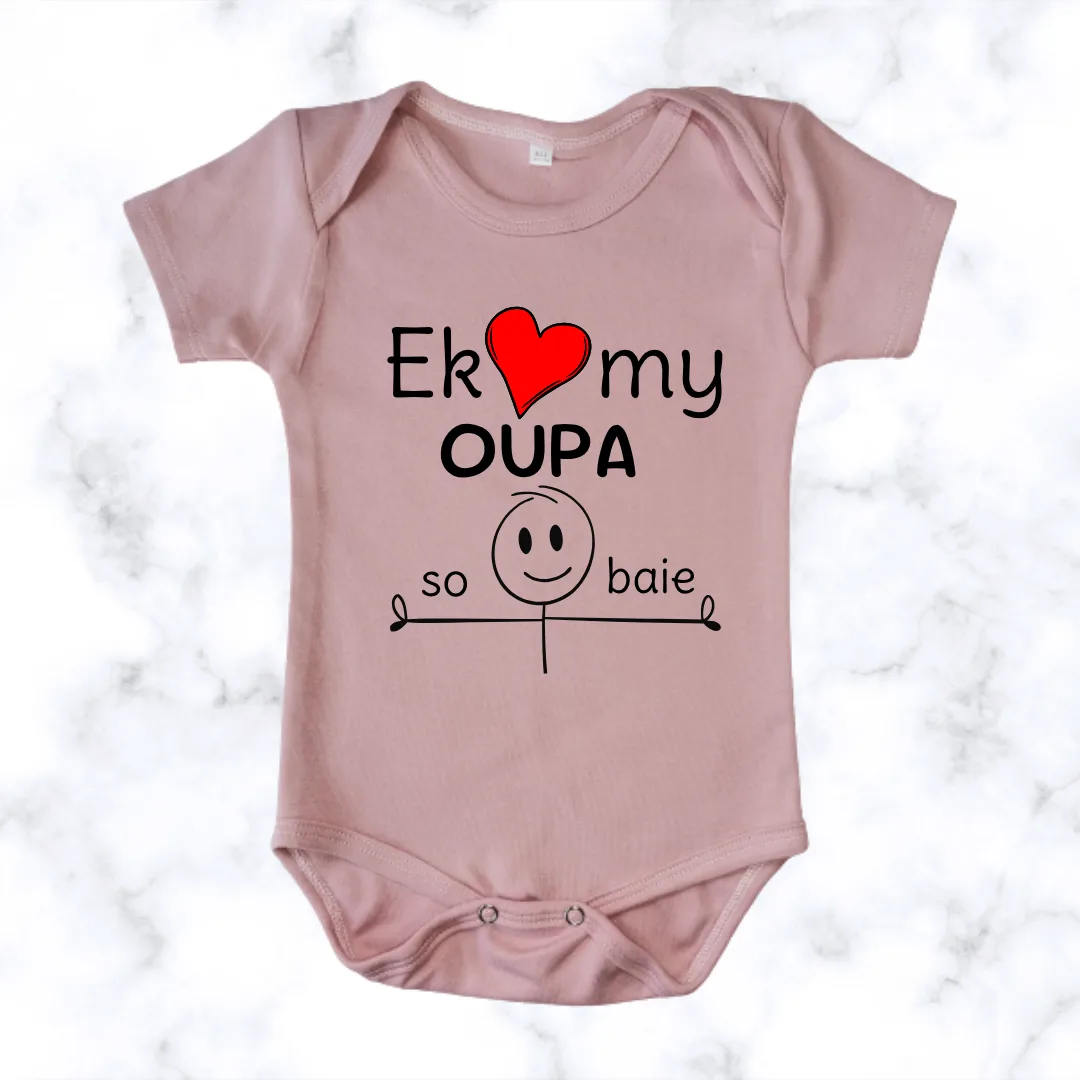 I love my Grandpa this much | Custom Printed Onesie - Image 7