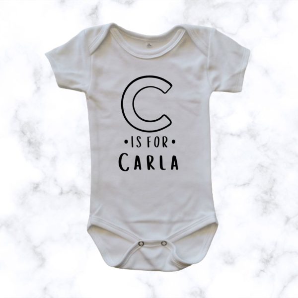 Baby Name Onesie โ Custom Printed Onesie