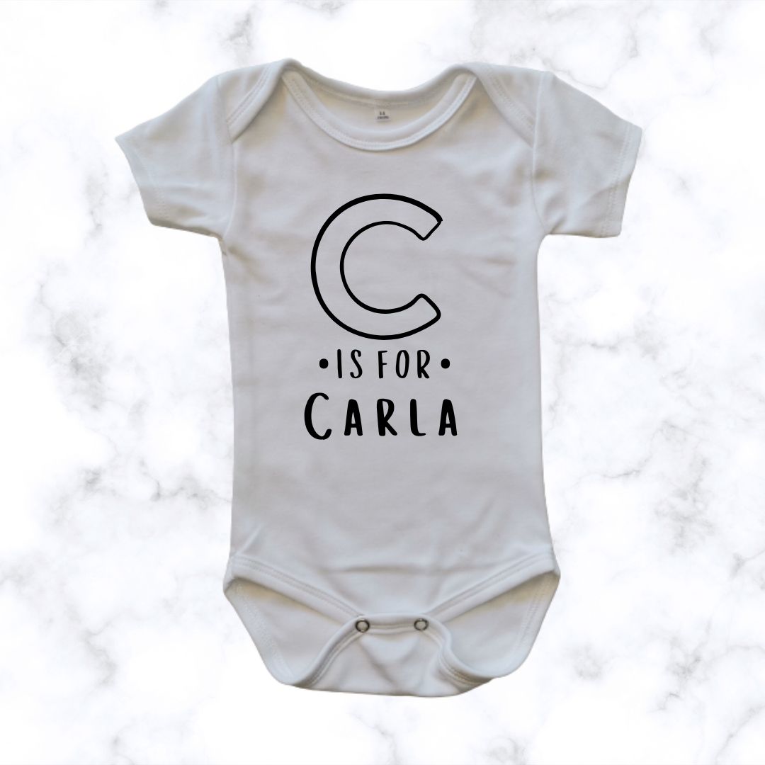 Baby Name Onesie – Custom Printed Onesie
