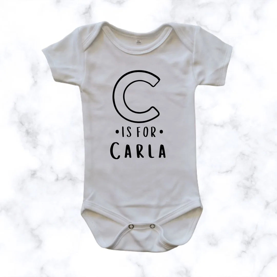 Baby Name Onesie – Custom Printed Onesie