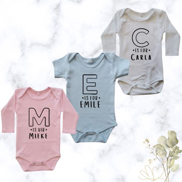 Baby Name Onesie โ Custom Printed Onesie