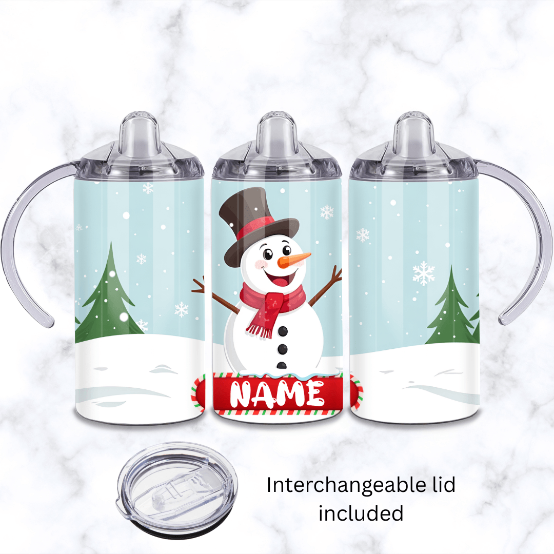 Snowman Baby Sippy Cup 12oz | Personalised Printed