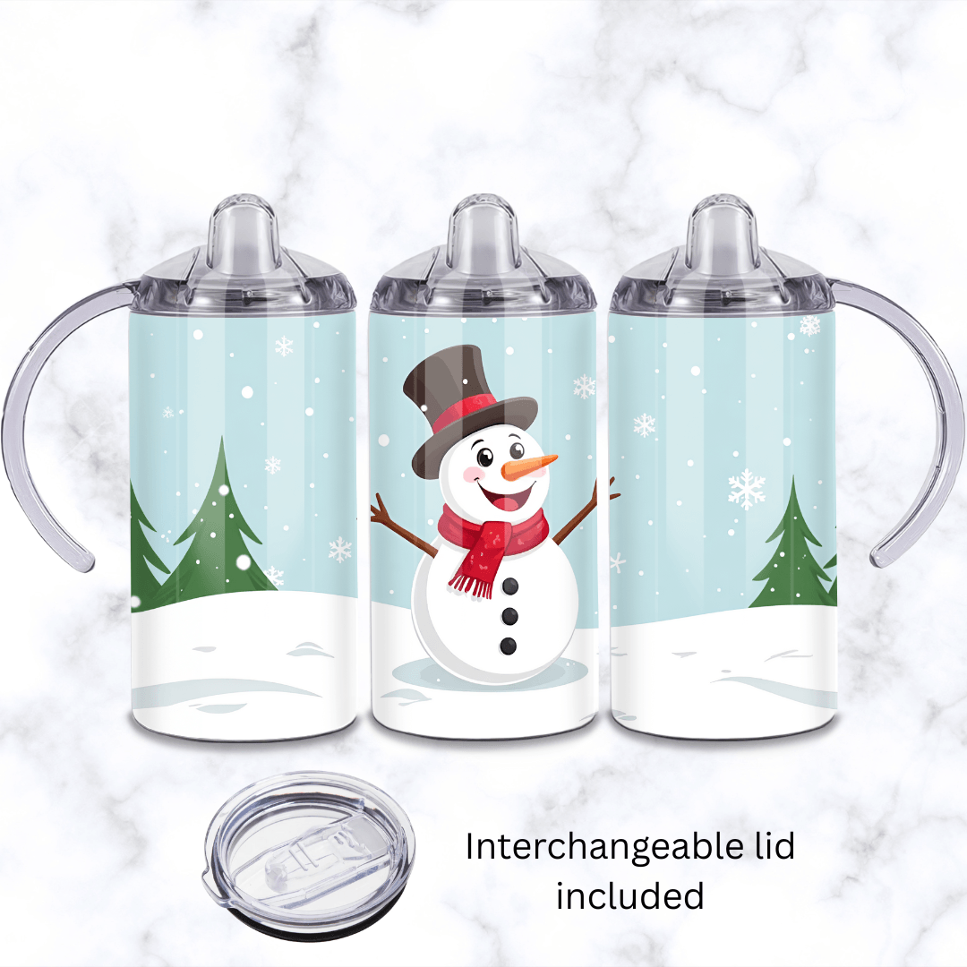 Snowman Baby Sippy Cup 12oz | Personalised Printed