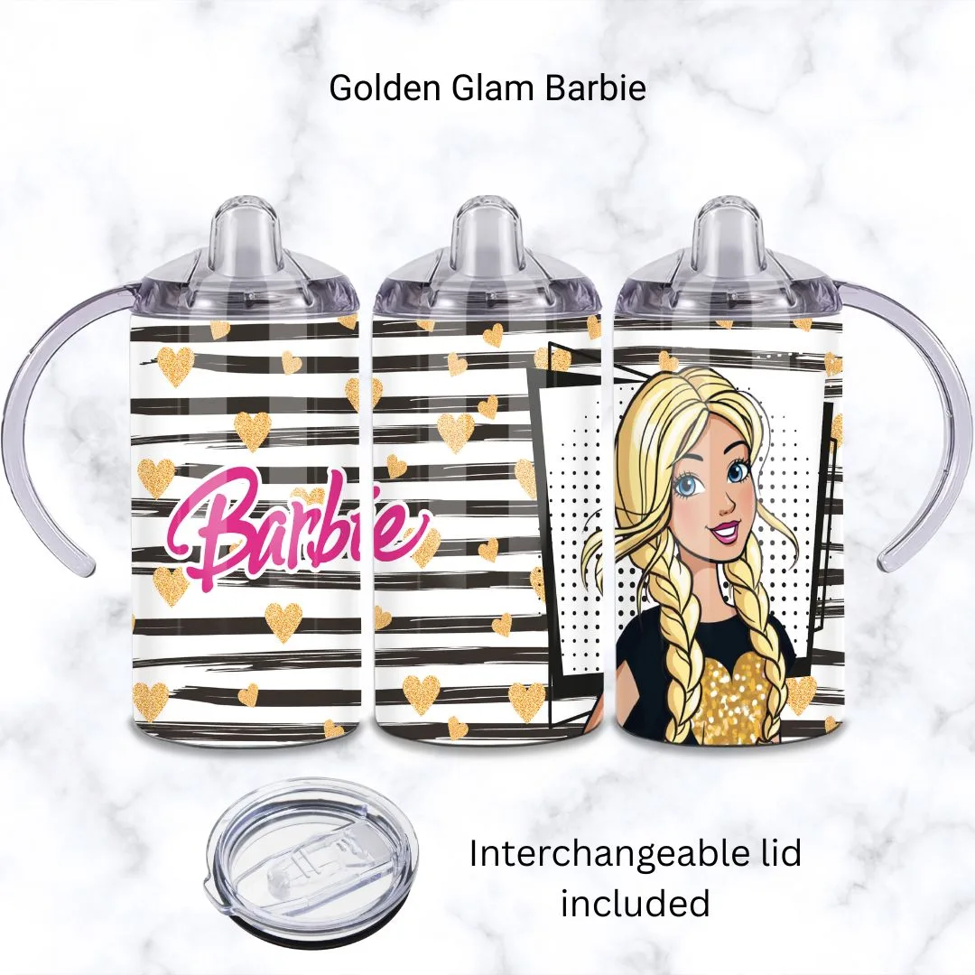 Assorted Barbie Baby Sippy Cup 12oz | Personalised Printed - Image 3
