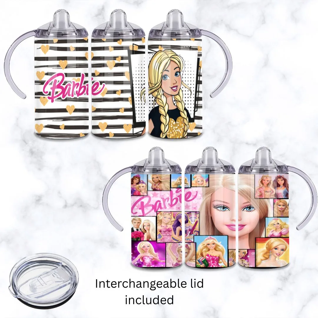 Assorted Barbie Baby Sippy Cup 12oz | Personalised Printed