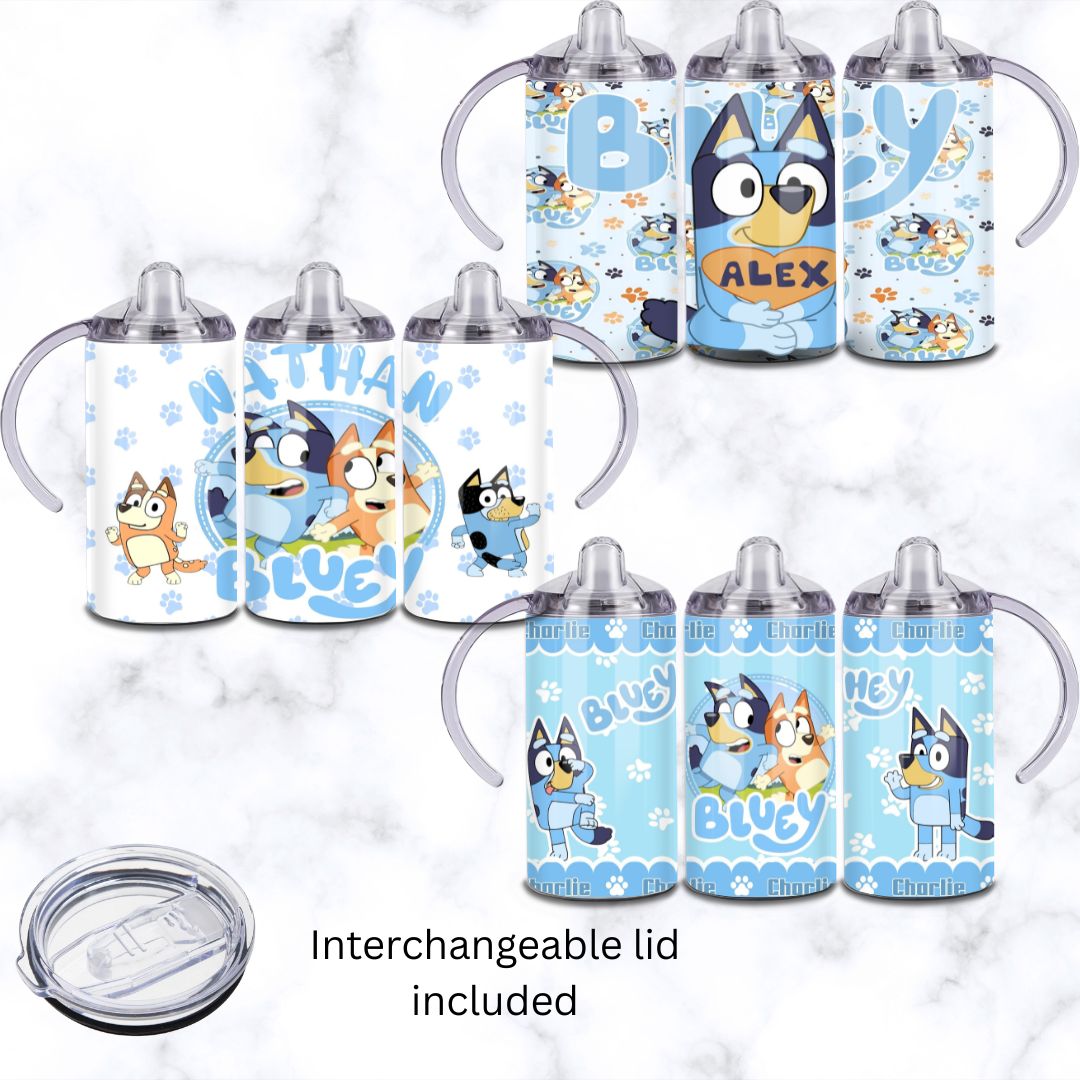 Assorted Bluey Baby Sippy Cup 12oz | Personalised Printed