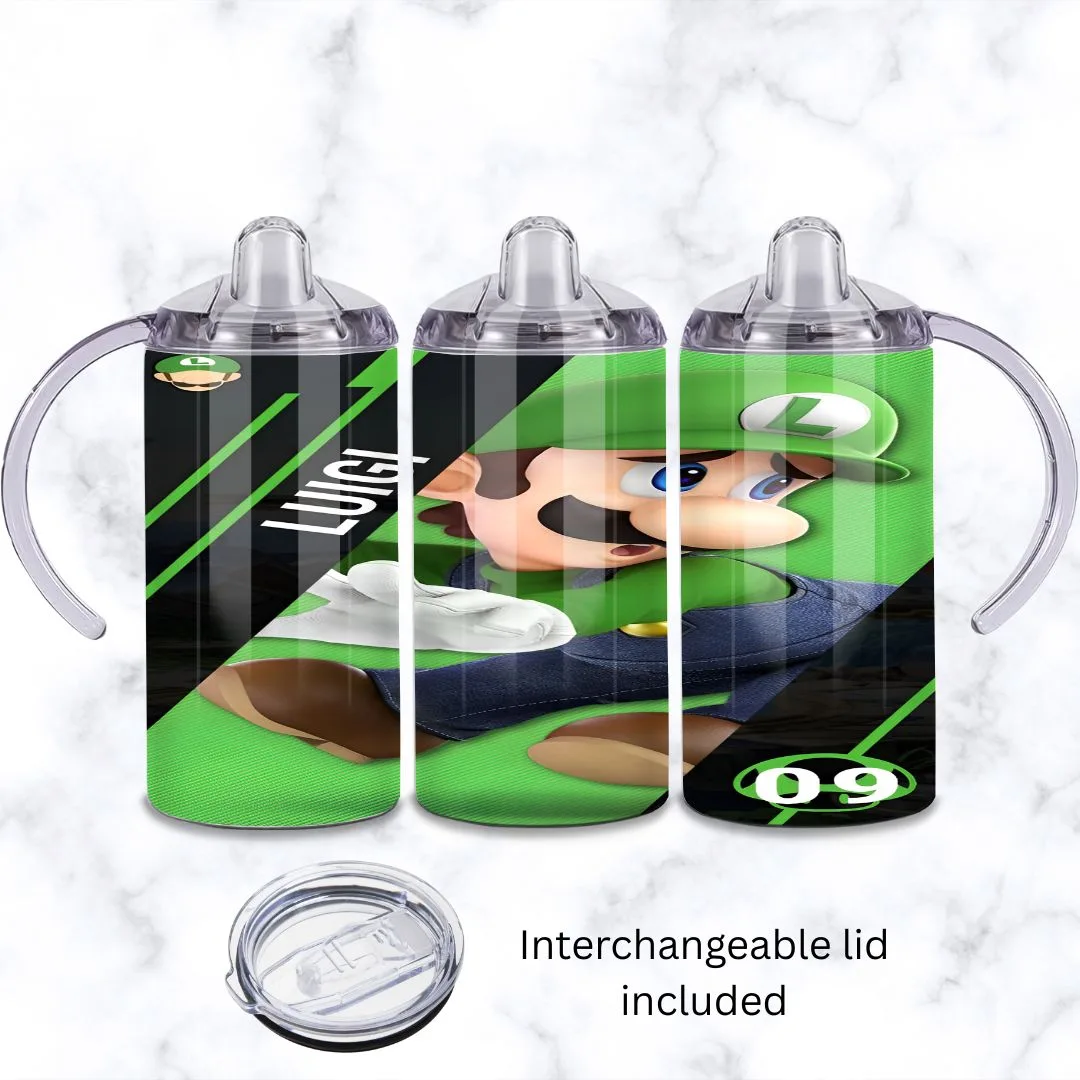 Assorted Mario Characters Baby Sippy Cup 12oz | Personalised Printed