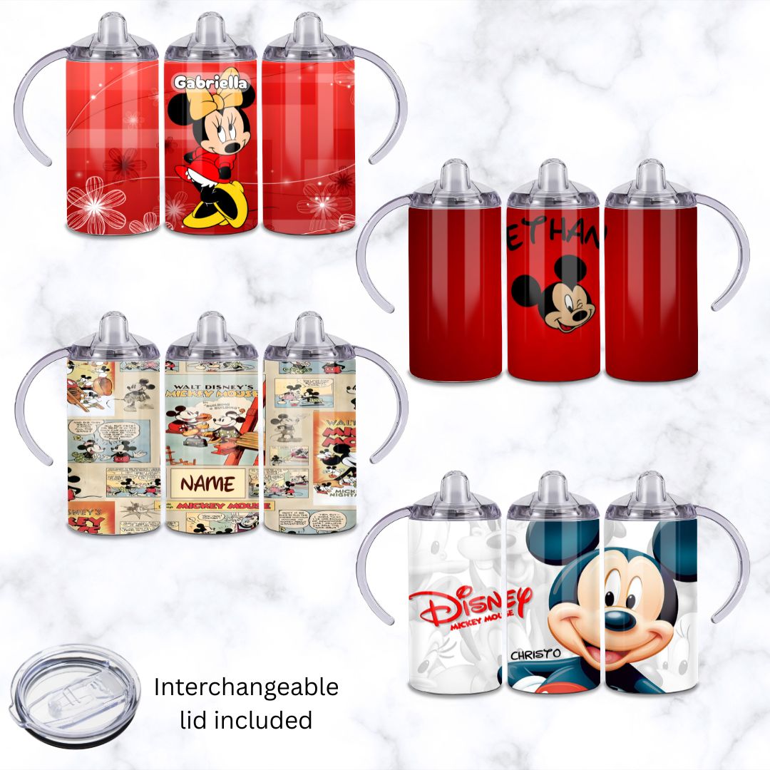 Assorted Mickey Mouse Baby Sippy Cup 12oz | Personalised Printed