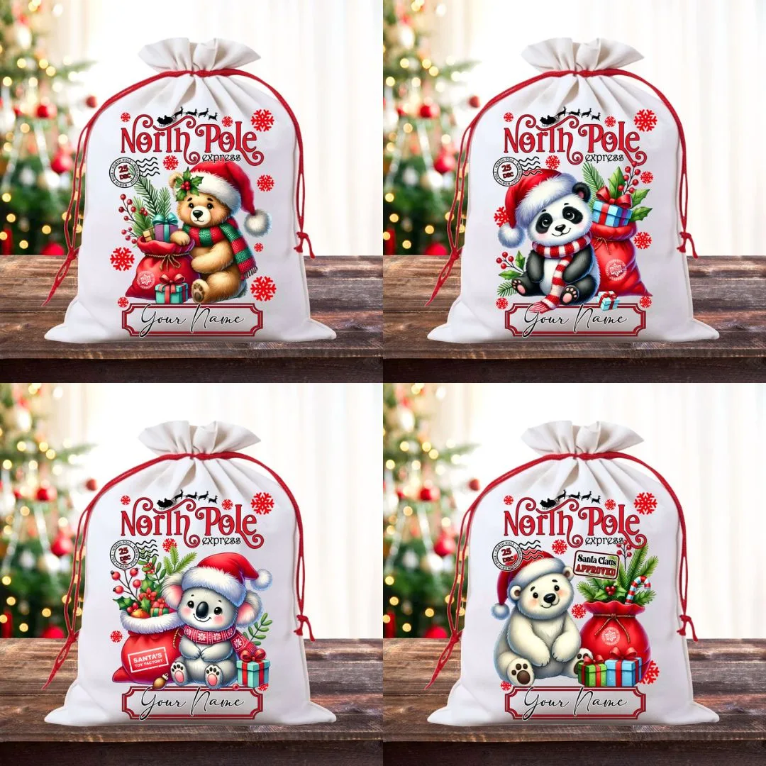 Bears Christmas Santa Sack