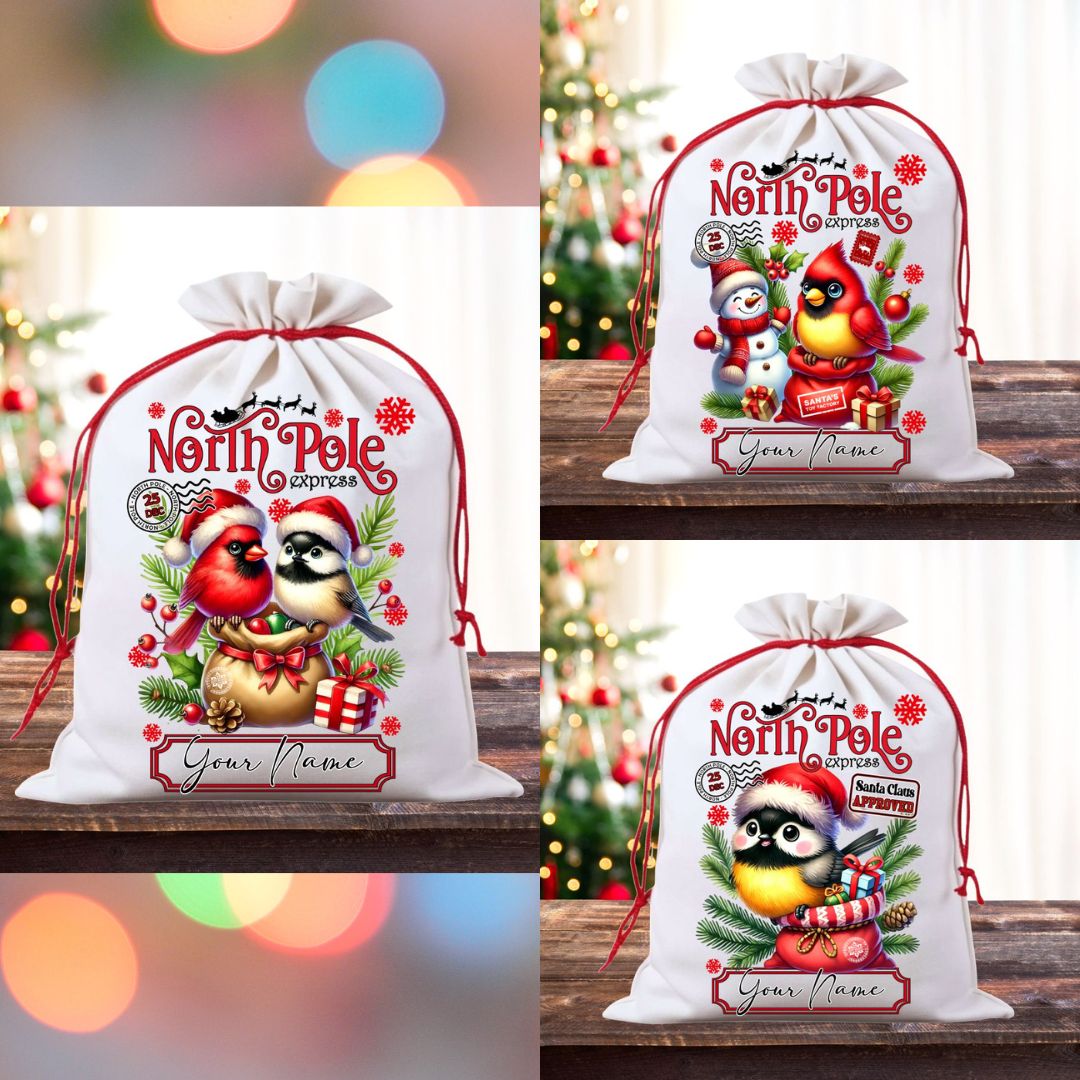 Birds Christmas Sack