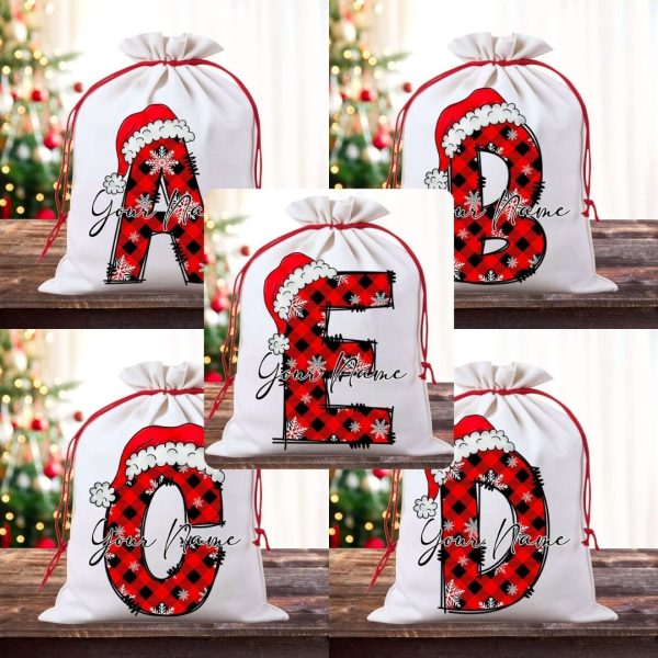 Christmas Letter Christmas Sack A - E