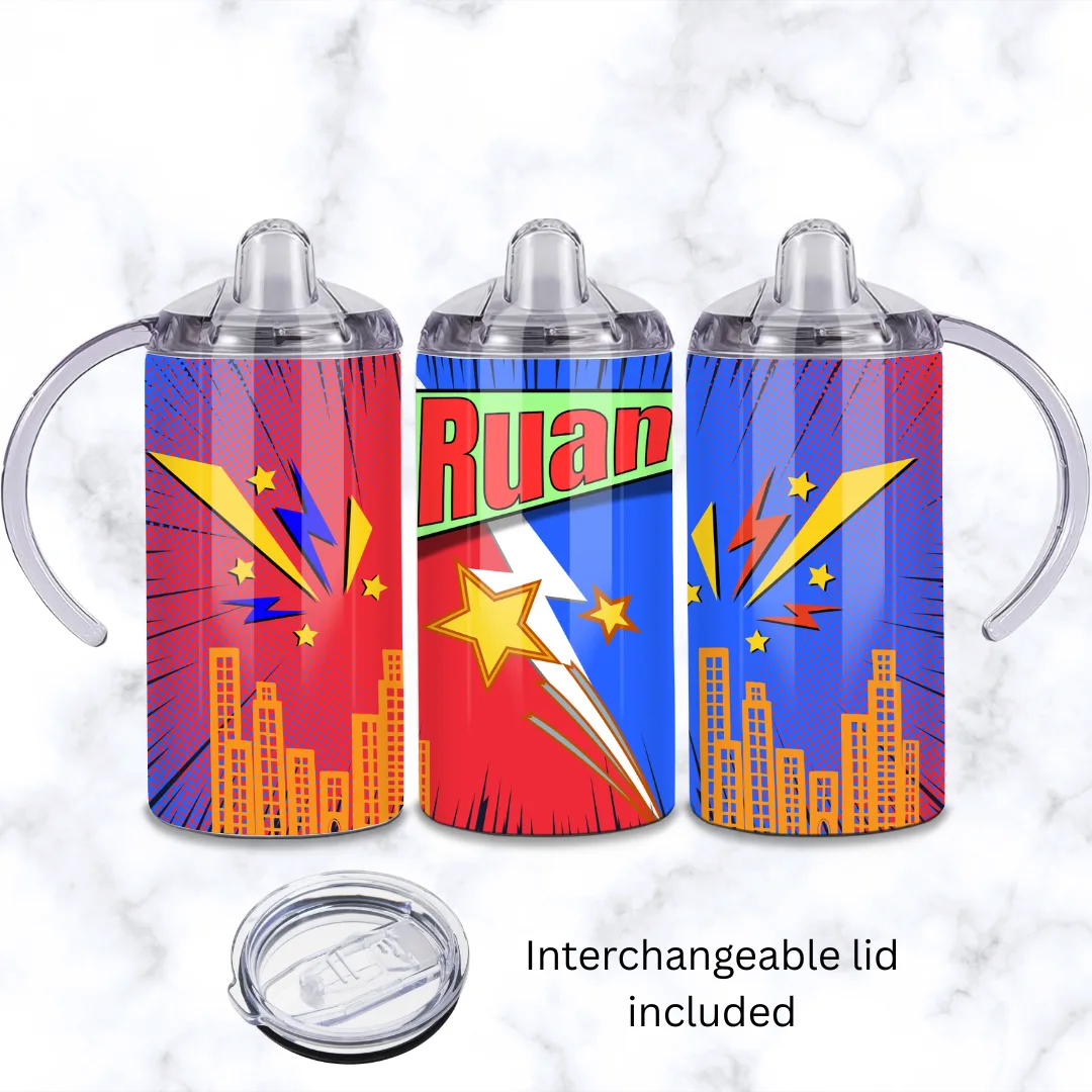 Comics Baby Sippy Cup 12oz | Personalised Printed