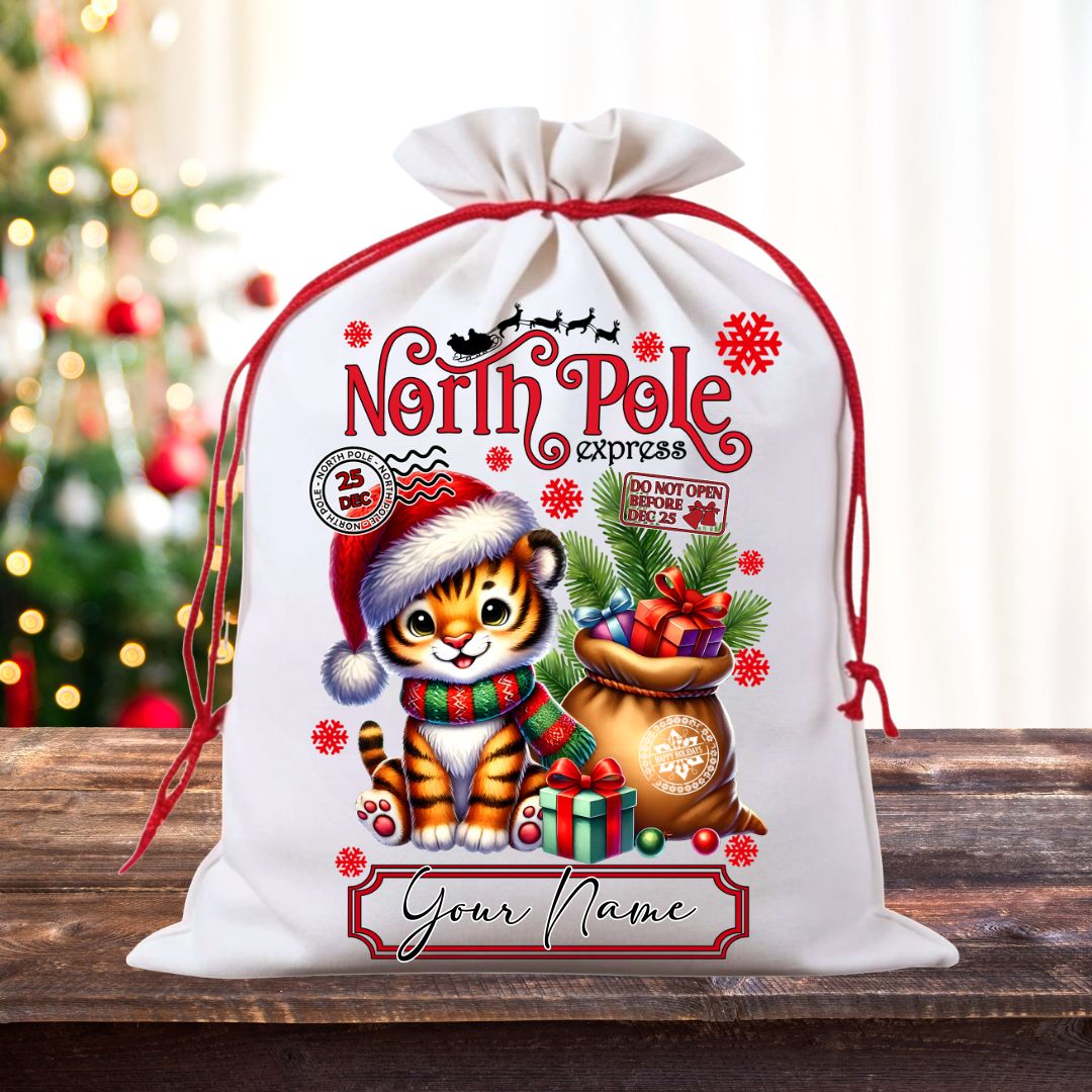Tiger Santa Sack