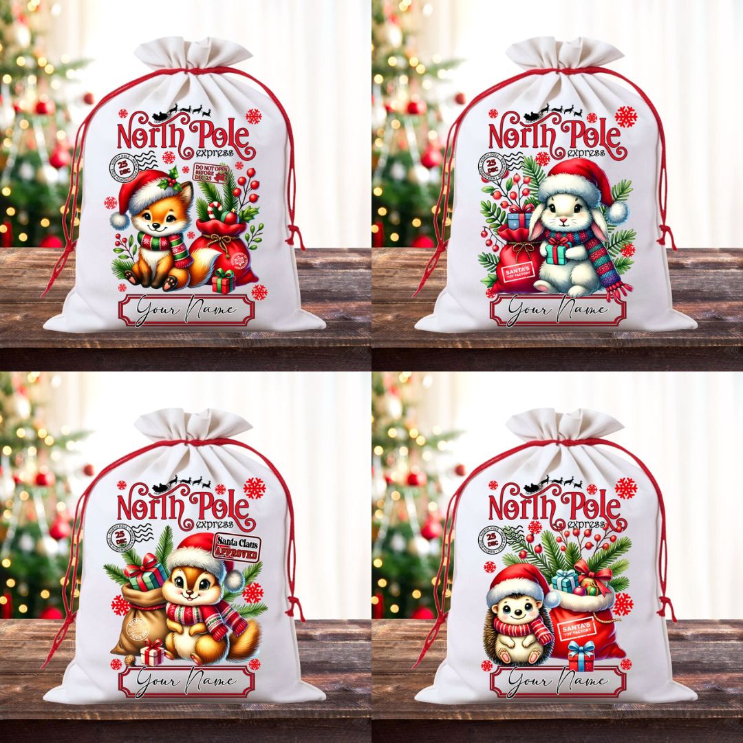 Woodlands Animals Christmas Sack