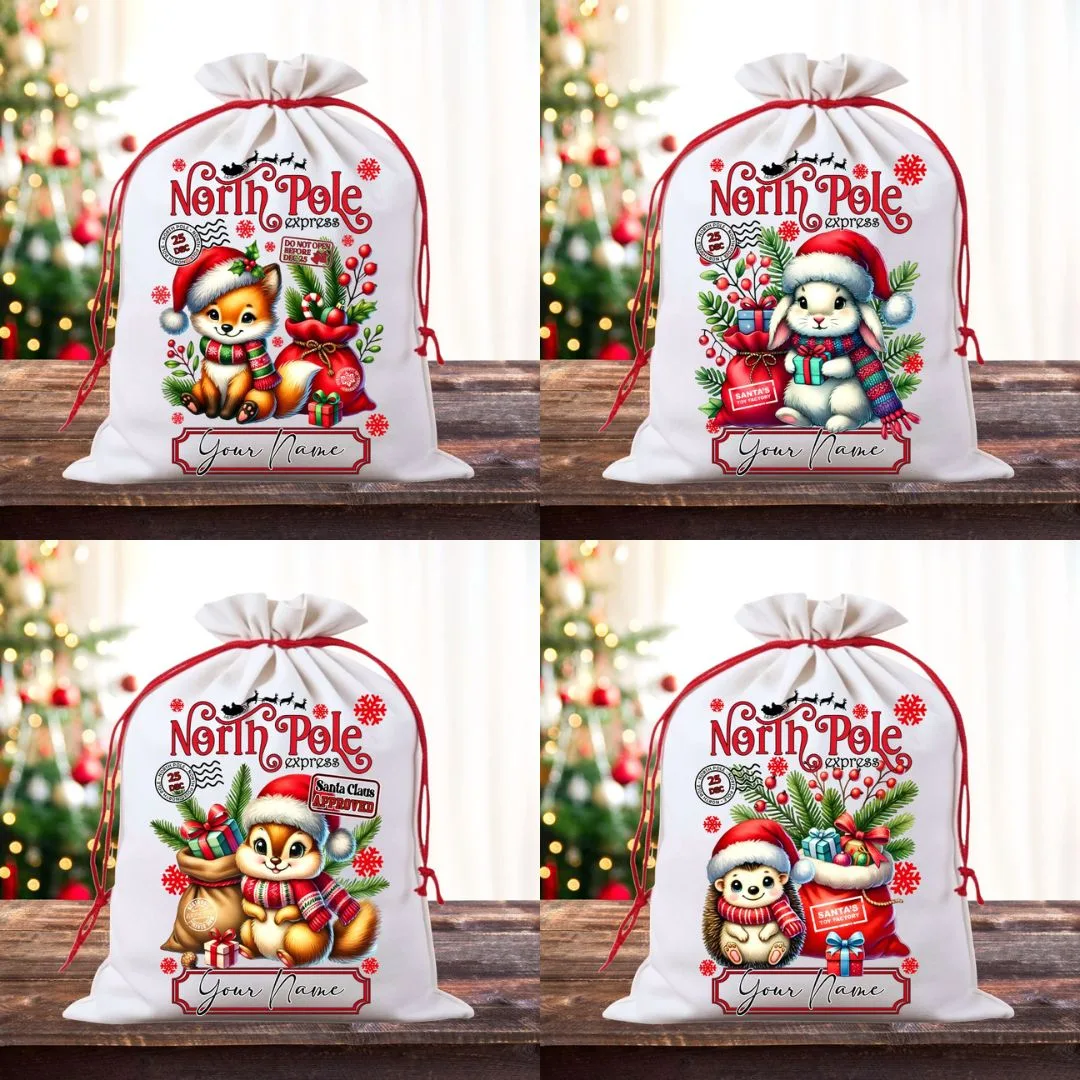 Woodlands Animals Christmas Sack