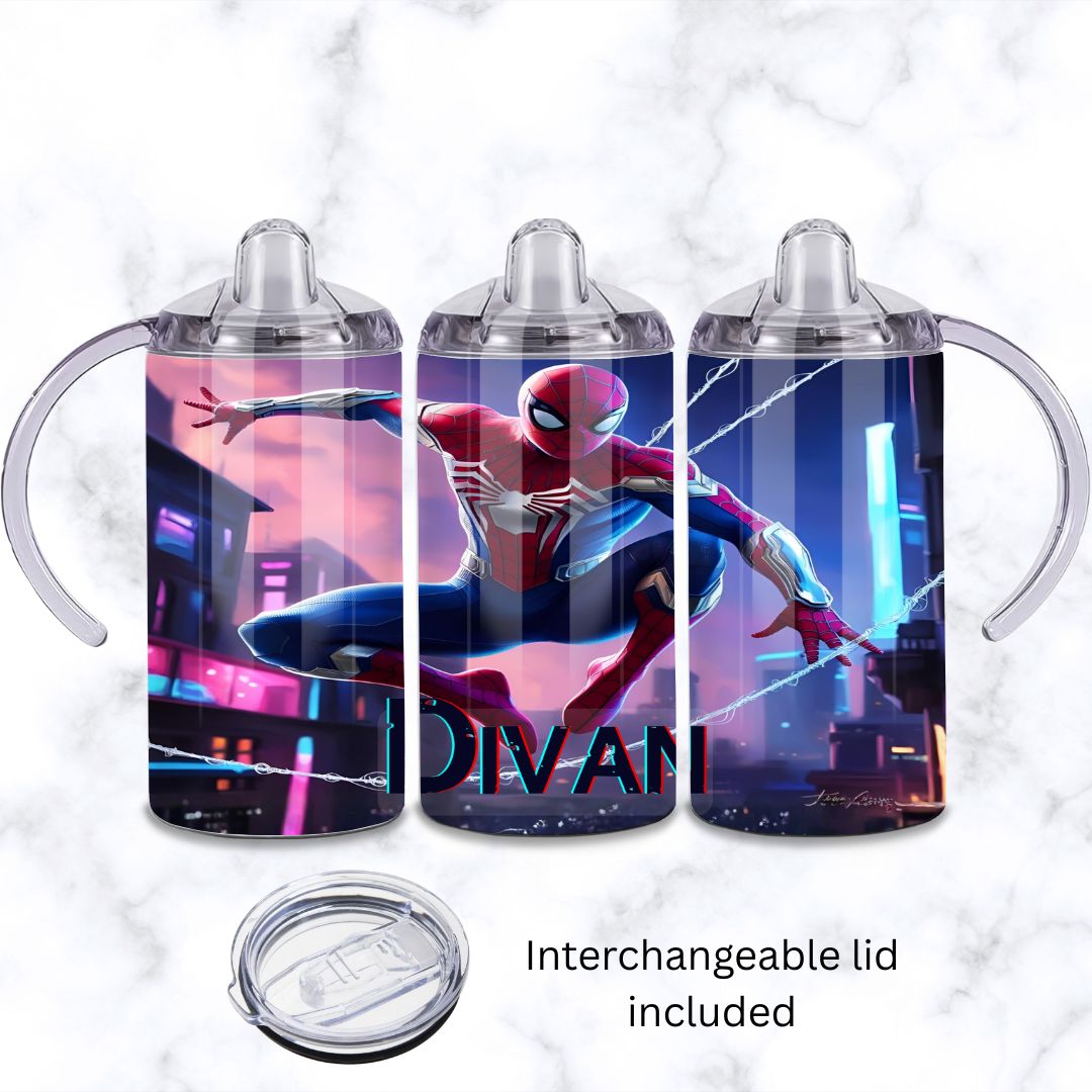 Assorted Spiderman Baby Sippy Cup 12oz | Personalised Printed