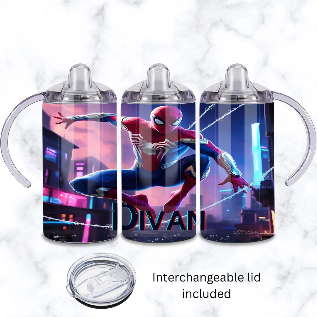 Assorted Spiderman Baby Sippy Cup 12oz | Personalised Printed
